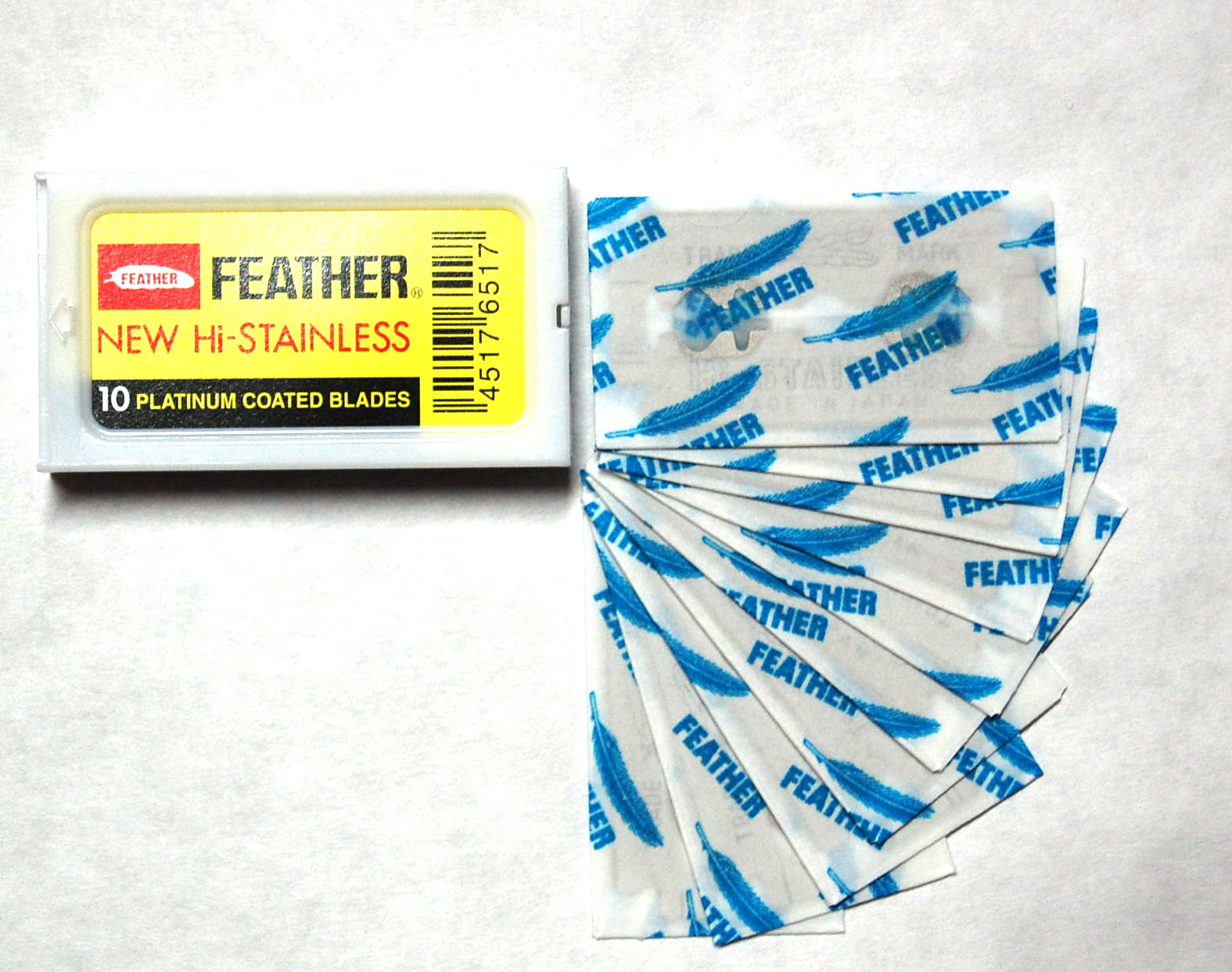 Feather Double Edge Safety Razor Blades 10 Count