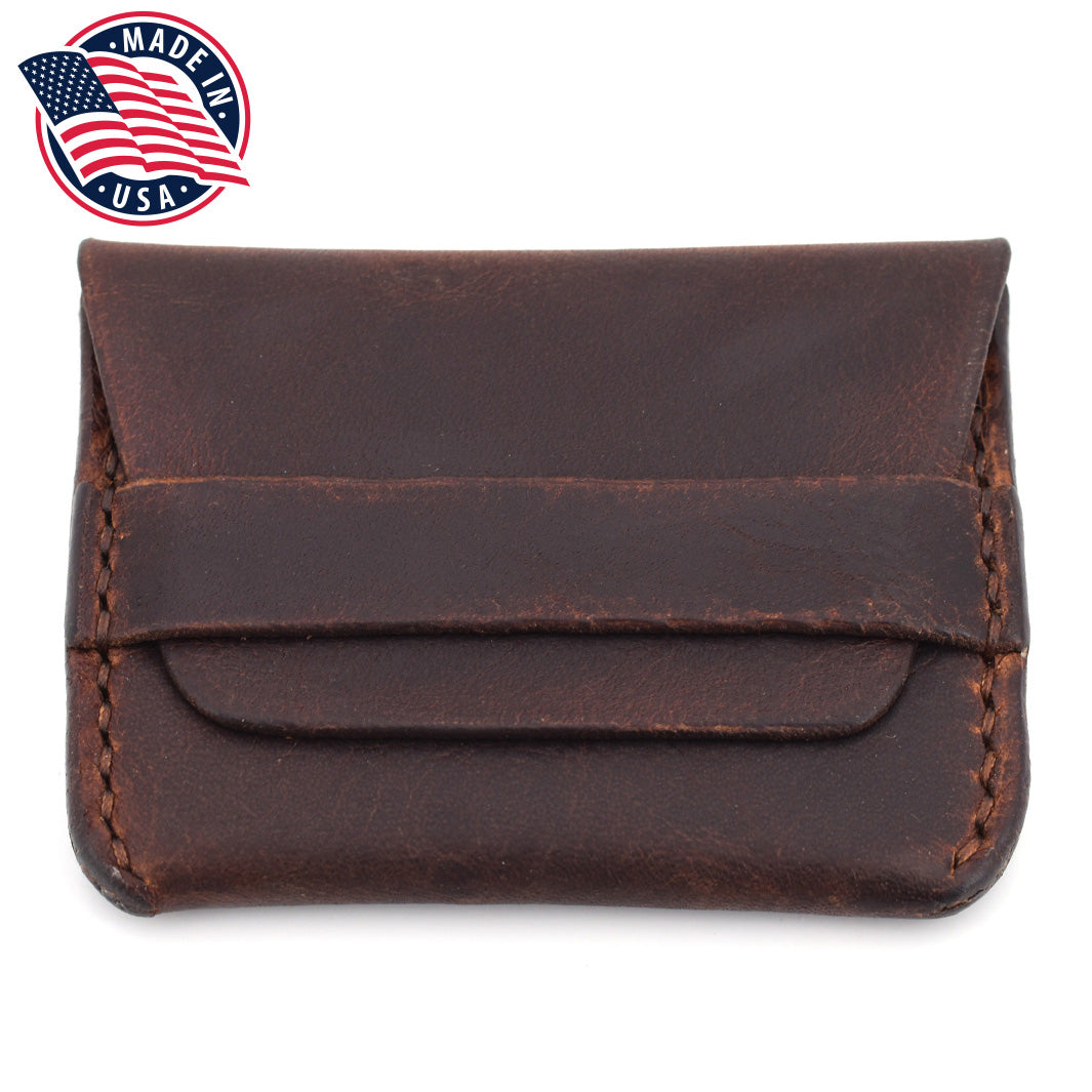 Flap Wallet (Brown Threading)